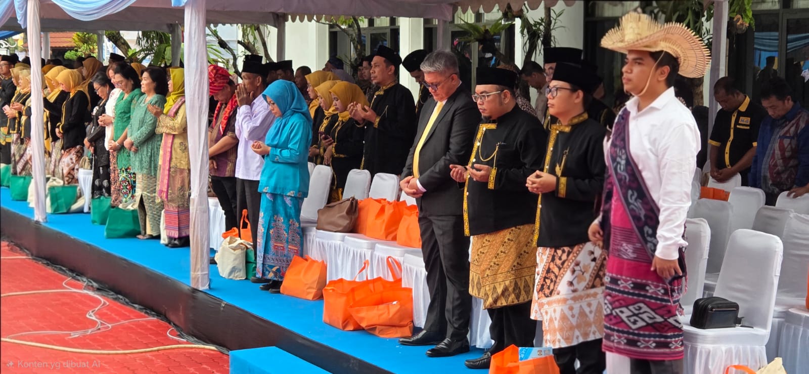 Anggota Bawaslu Kota Balikpapan, Dedi Irawan mengikuti rangkaian kegiatan Peringatan HUT Kota Balikpapan ke-129.