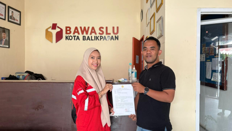Anggota Bawaslu Balikpapan terima kunjungan sekaligus permohonan penelitian dari perwakilan mahasiswa Program Studi Keselamatan dan Kesehatan Kerja (K3) Universitas Balikpapan (UNIBA).