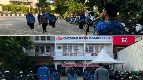 Dokumentasi, Bawaslu Kota Balikpapan Gelar Upacara Kemerdekaan HUT ke-81 RI