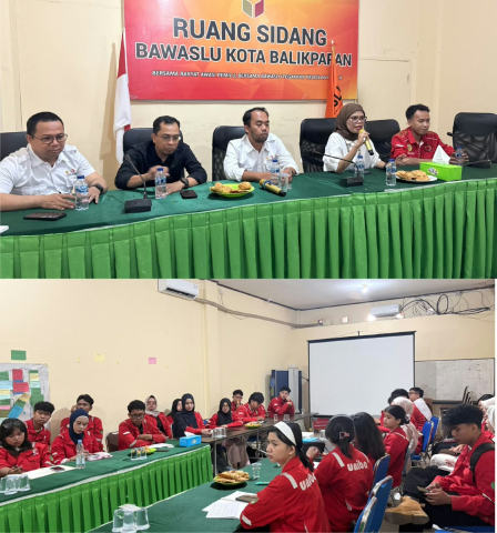 Dokumentasi Trend SKS Demokrasi di Bawaslu Balikpapan, ketika Bawaslu Kota Balikpapan menjadi ruang kelas.