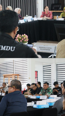 Dokumentasi Bawaslu Balikpapan Sarankan KPU Koordinasi Intensif dengan Disdukcapil Terkait Pemilih RT.0