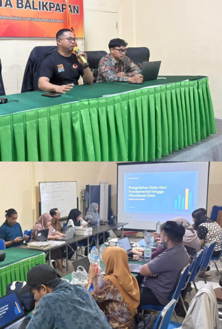 Dokumentasi Kamis Humas, Bawaslu Balikpapan Tingkatkan Kapasitas Pengolahan dan Visualisasi Data melalui Looker Studio